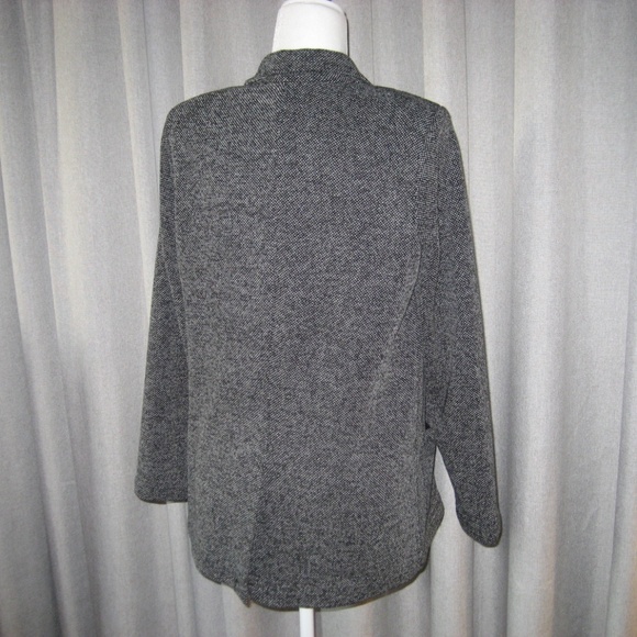Anthro Sweater Blazer Grey Cozy Work Jacket DanielRainn - Picture 2 of 4
